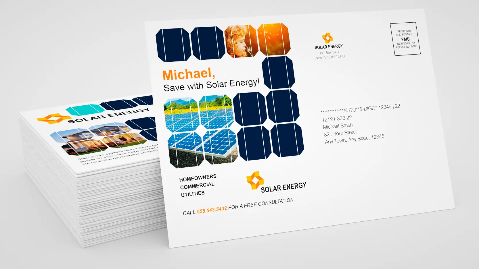 Maine VDP Variable Data Printing Postcards